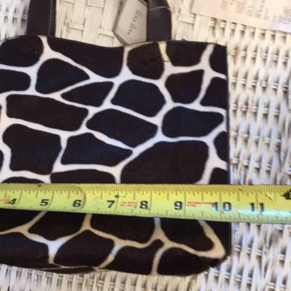 Lou Lou UNB Maina vegan leather handbag. Giraffe print. NWT. Retail x $75 (2015) - Picture 9 of 10